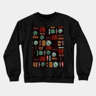 Aztec Pattern Crewneck Sweatshirt